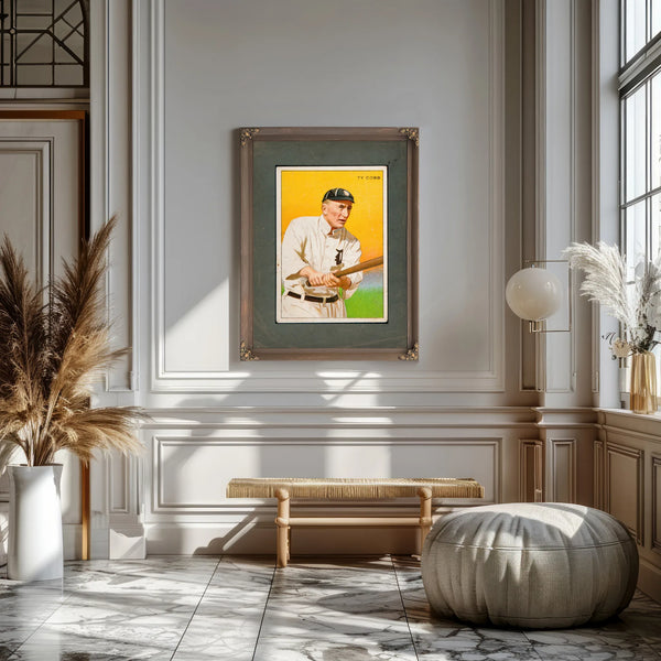 T227 Miners Extra Ty Cobb 8cccb — Framed Wall Art Room View | Bella Frye