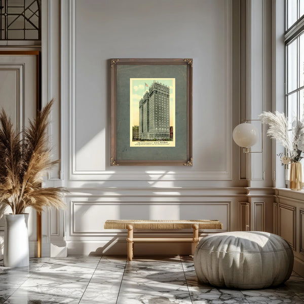 The Vanderbilt Hotel Gilded Age Manhattan Architecture Print — Framed Wall Art Room View | Bella Frye