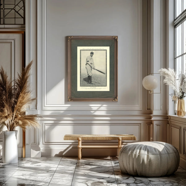 Joe Jackson Police Gazette — Framed Wall Art Room View | Bella Frye