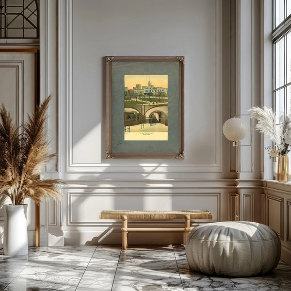 The Underground Passage at City Hall — Framed Wall Art Room View | Bella Frye