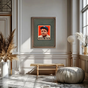 Leaf Babe Ruth — Framed Wall Art Room View | Bella Frye