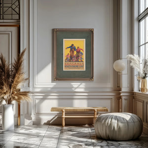 Football Notre Dame South Bend by South Shore Line Dpla — Framed Wall Art Room View | Bella Frye