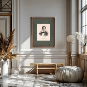 Abraham Lincoln as a Young Man 19th Century — Framed Wall Art Room View | Bella Frye