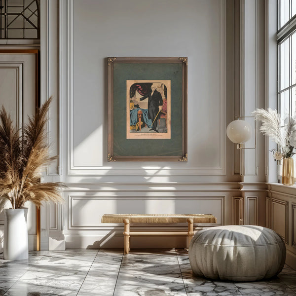 Washington First in War First in Peace and First in the Hearts of His Countrymen 19th Century — Framed Wall Art Room View | B