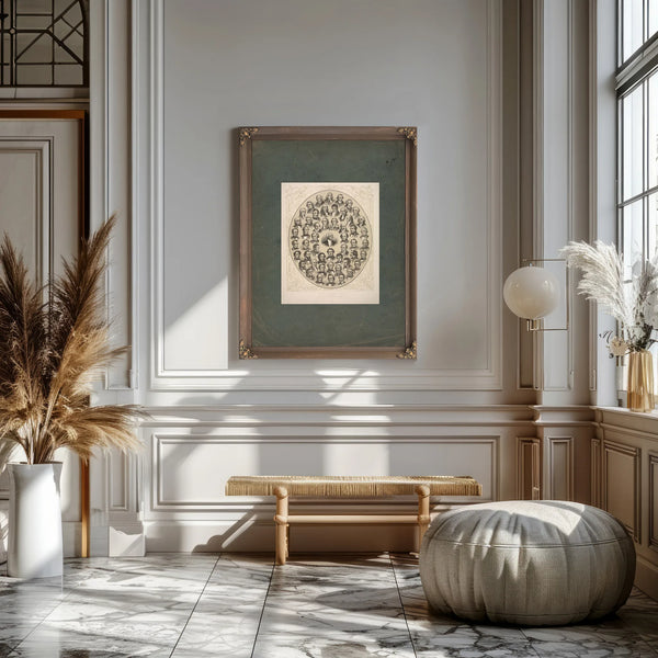 The National Gallery of Eminent Americans 19th Century — Framed Wall Art Room View | Bella Frye