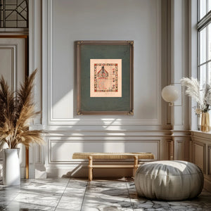 Arms of Washington and Pedigree of Washington 1858 — Framed Wall Art Room View | Bella Frye