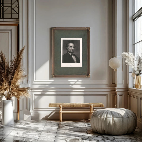 Abraham Lincoln 1877 — Framed Wall Art Room View | Bella Frye