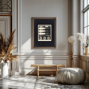 The Celestial Shadow Mechanics Victorian Eclipse Diagram — Framed Wall Art Room View | Bella Frye