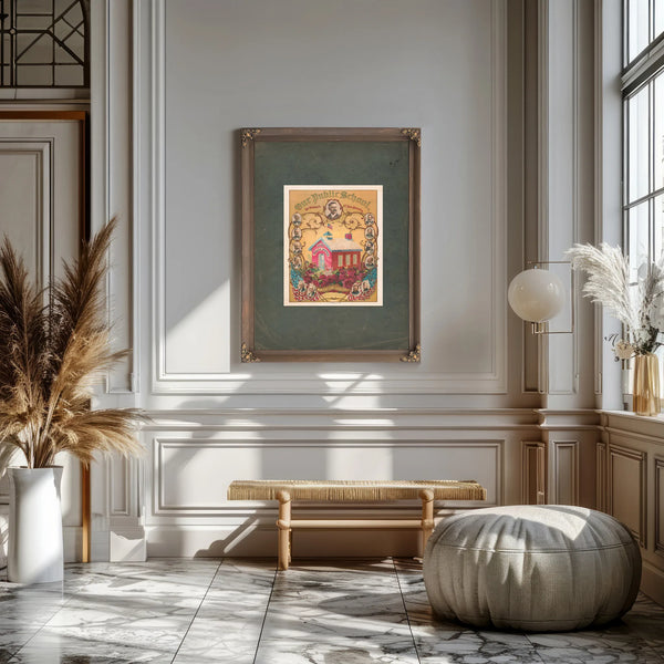 Our Public School the Bullwark of This Country 1895 — Framed Wall Art Room View | Bella Frye