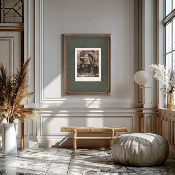 President Abraham Lincoln and His Generals 1884 — Framed Wall Art Room View | Bella Frye