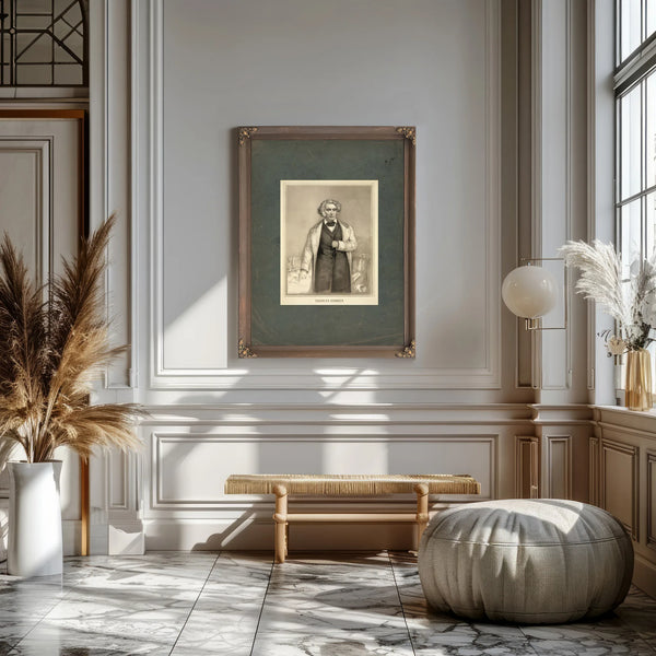 Charles Sumner 1874 1 — Framed Wall Art Room View | Bella Frye