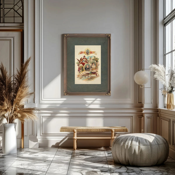 The City of Saint Louis Welcomes the National Democratic Convention 1888 1888 — Framed Wall Art Room View | Bella Frye