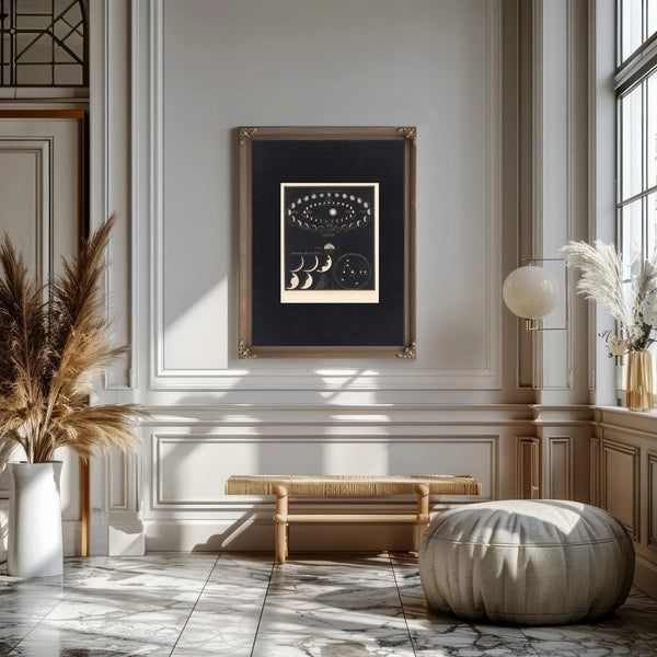 The Inferior Planets Venus Mercury in Their Celestial Dance — Framed Wall Art Room View | Bella Frye