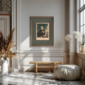John Tyler Tenth President of the United States 1835 1856 — Framed Wall Art Room View | Bella Frye
