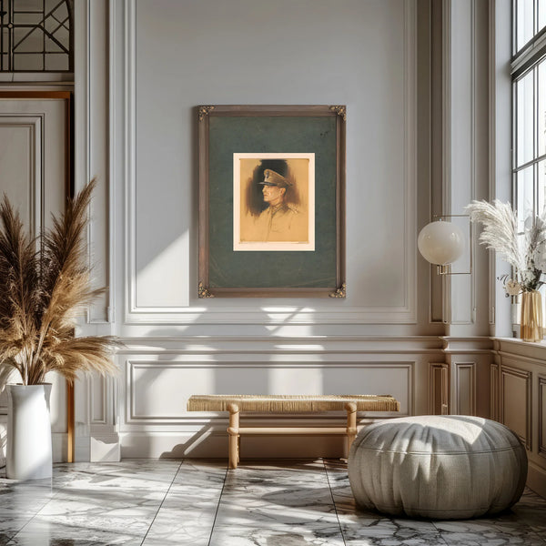General Douglas Macarthur 2th Century — Framed Wall Art Room View | Bella Frye