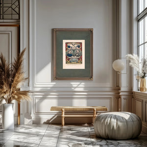 Grand National Democratic Banner Peace! Union! and Victory! 1864 — Framed Wall Art Room View | Bella Frye