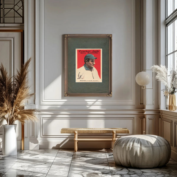 Cracker Jack Honus Wagner — Framed Wall Art Room View | Bella Frye