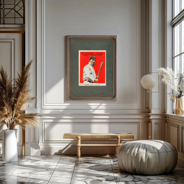 Cracker Jack Ty Cobb — Framed Wall Art Room View | Bella Frye
