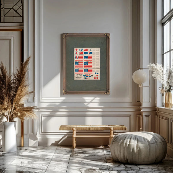 Goffs Evolution of the American Flag 197 — Framed Wall Art Room View | Bella Frye