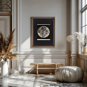 The Expired Planet Victorian Lunar Death Portrait — Framed Wall Art Room View | Bella Frye