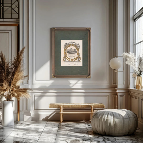 The Capitol at Washington 1851 — Framed Wall Art Room View | Bella Frye