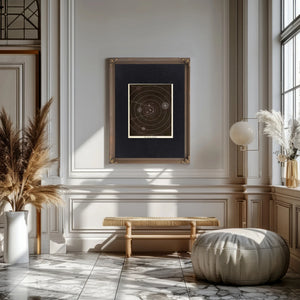 The Celestial Machinery Planetary Orbits of the Solar System — Framed Wall Art Room View | Bella Frye