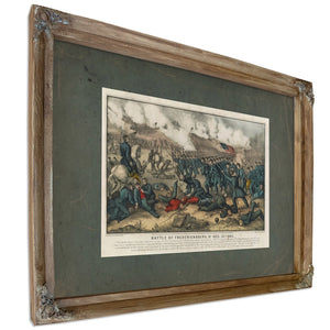 Battle of Fredericksburg Va Dec 13th 1862 1862 — Verdigris Framed Canvas Print | Bella Frye