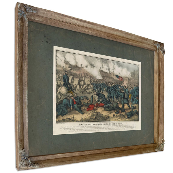 Battle of Fredericksburg Va Dec 13th 1862 1862 — Verdigris Framed Canvas Print | Bella Frye