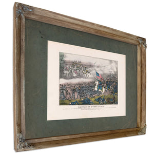 Battle of Buena Vista 19th Century — Verdigris Framed Canvas Print | Bella Frye