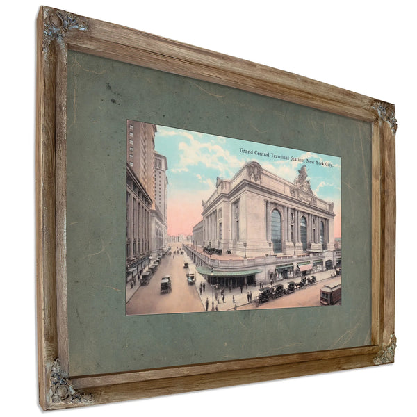 The Iron Cathedral Grand Central Terminal in the Age of Steam — Verdigris Framed Canvas Print | Bella Frye