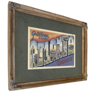 Georgia Atlanta — Verdigris Framed Canvas Print | Bella Frye