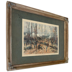Battle of Shiloh 1888 — Verdigris Framed Canvas Print | Bella Frye