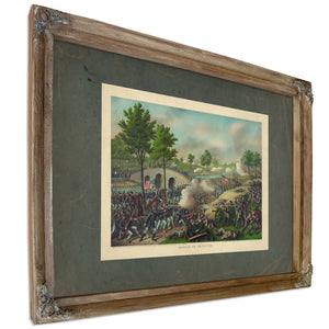 Battle of Antietamarmy of the Potomac_ Gen Geo B Mcclellan Comm Sept 17 1862 — Verdigris Framed Canvas Print | Bella Frye