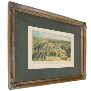 Camp Carroll Baltimore Md 1862 — Verdigris Framed Canvas Print | Bella Frye