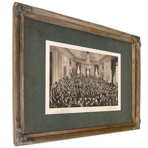 Conference on the Conservation of Natural Resources White House Washington D — Verdigris Framed Canvas Print | Bella Frye