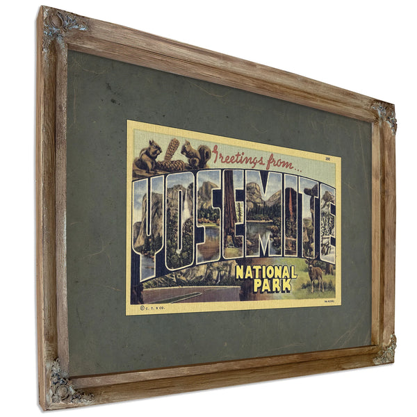 California Yosemite — Verdigris Framed Canvas Print | Bella Frye
