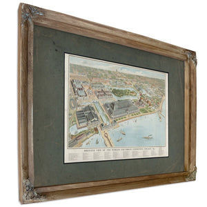 Birds Eye View of the Worlds Columbian Exposition Chicago 1893 1893 — Framed Wall Art Room View | Bella Frye
