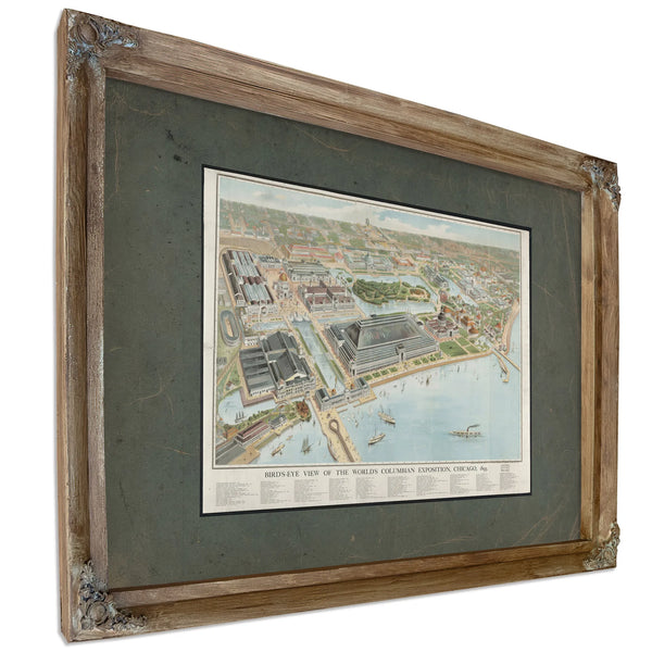 Birds Eye View of the Worlds Columbian Exposition Chicago 1893 1893 — Framed Wall Art Room View | Bella Frye