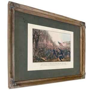 Battle of Mill Spring Ky Jan 19th 1862 1862 — Verdigris Framed Canvas Print | Bella Frye