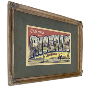 Arizona Phoenix — Verdigris Framed Canvas Print | Bella Frye