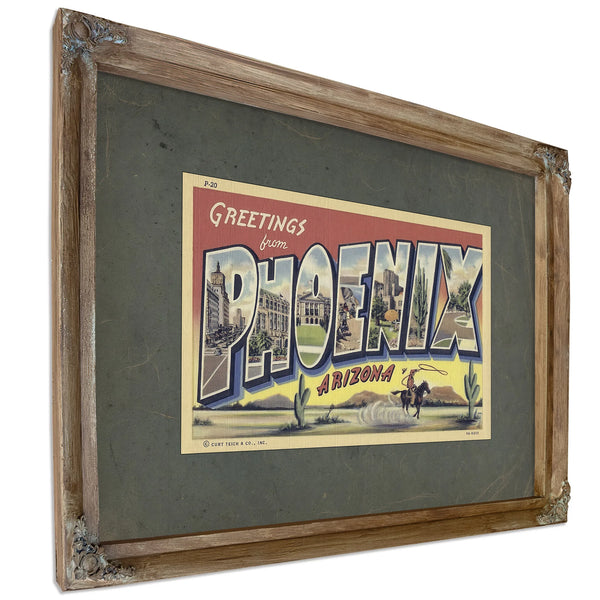 Arizona Phoenix — Verdigris Framed Canvas Print | Bella Frye