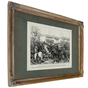Battle of Pittsburgh Tenn April 7th 1862 1862 — Verdigris Framed Canvas Print | Bella Frye