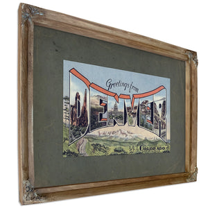 Colorado Denver — Verdigris Framed Canvas Print | Bella Frye