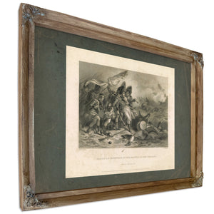 Death of Pakenham at the Battle of New Orleans 186 — Verdigris Framed Canvas Print | Bella Frye