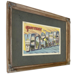 Virginia — Verdigris Framed Canvas Print | Bella Frye