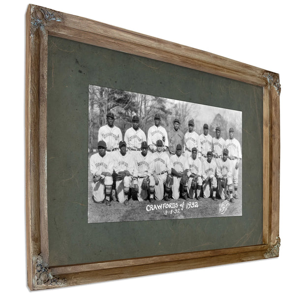 Pittsburgh Crawfords 71e1d4 — Verdigris Framed Canvas Print | Bella Frye