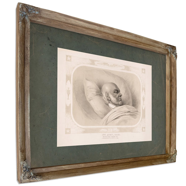 John Quincy Adams 19th Century — Verdigris Framed Canvas Print | Bella Frye