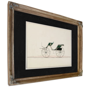 Design for Phaeton (unnumbered) — Verdigris Framed Canvas Print | Bella Frye