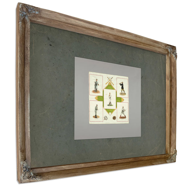 Souvenir Square Usa 1912 Ch 185475 2 2 — Verdigris Framed Canvas Print | Bella Frye