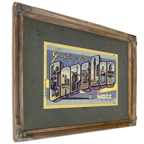 Massachusetts Cape Cod — Verdigris Framed Canvas Print | Bella Frye